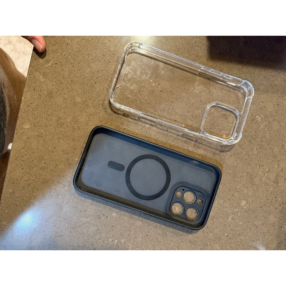 Lot of 2 iPhone 15 pro max Case, Unbranded, Phone Case, Clear, Black - Picture 5 of 5